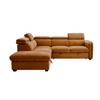 Rusto Corner Group Sofa Bed LHF Rust